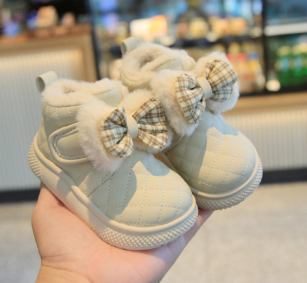 Baby Girl Snow Boots Velvet