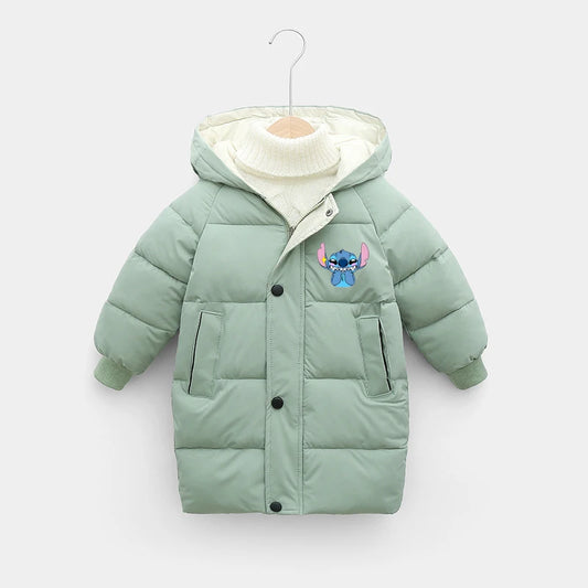 Stitch Kids’ Winter Parka – Cotton-Padded, Warm Down