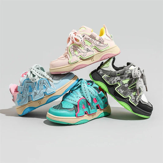 Kids Running Shoes - Candy Color Non-Slip Sports Sneakers with Soft Sole