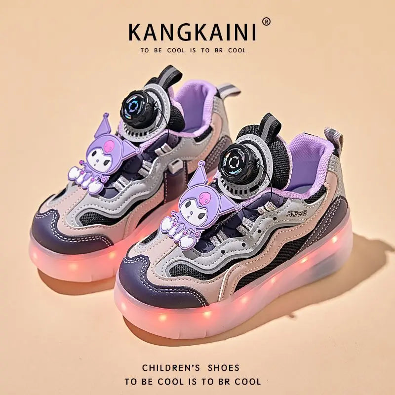 Sanrio Kuromi Roller Skates Four Wheels Girl