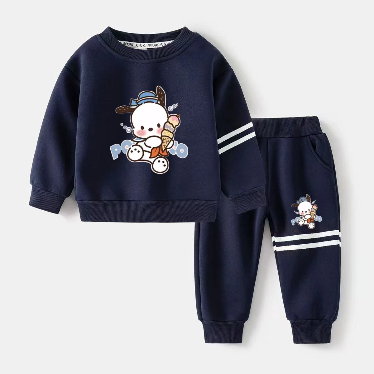 Sanrio kids’ Clothes Set Pochacco Printed Sweatshirts & Pants 2pcs