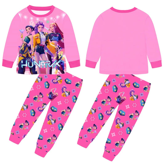 Anime Kpop Demon Hunters Zoey Costume Autumn Pajamas