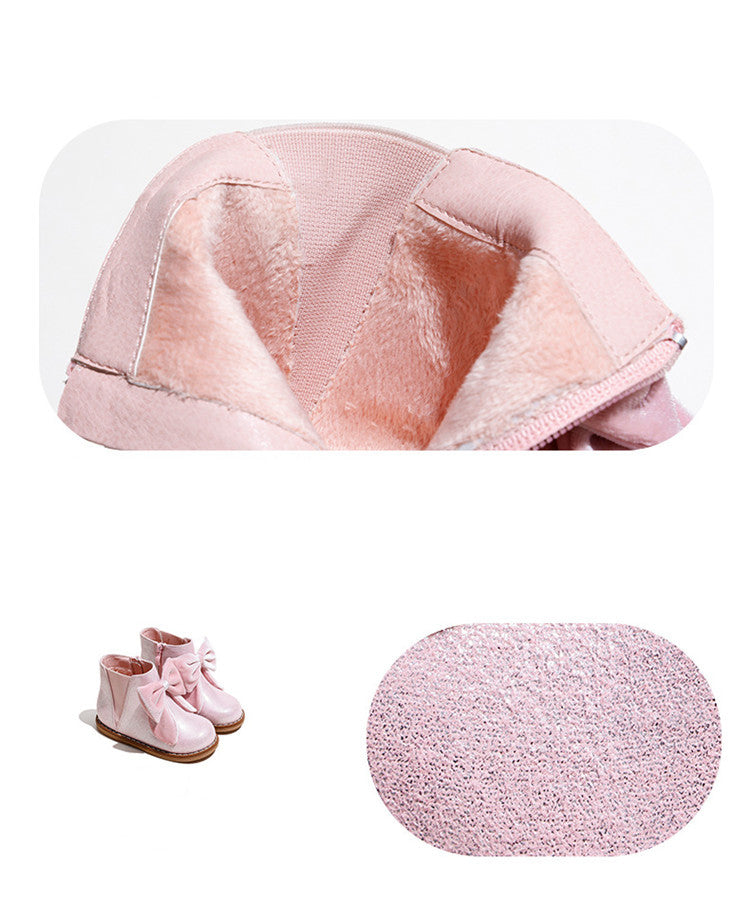 Girls Boots Zipper British Style