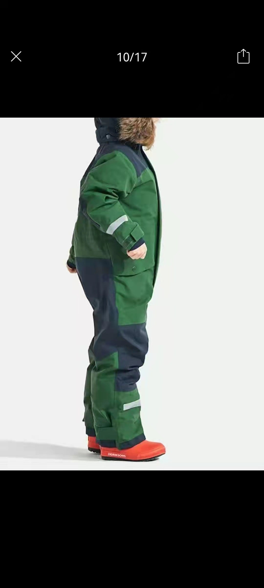 Windproof Waterproof Thickened Luminous Children's One-piece Ski Suit Boys' And Girls' Cotton-padded Clothes