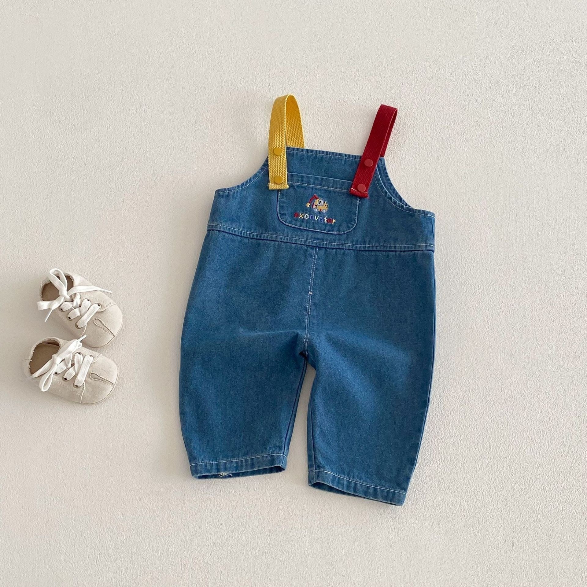 New Spring Stylish Patchwork-Sleeve Cartoon Base Shirt For Babies