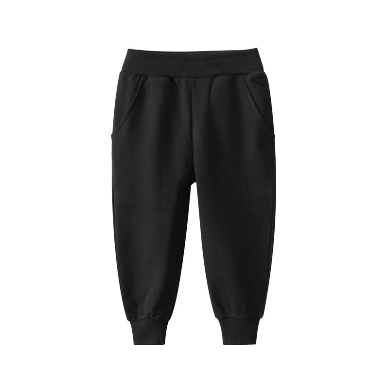 Boys Premium Cotton Sports Trousers, Autumn Comfort Fit - Kidnor