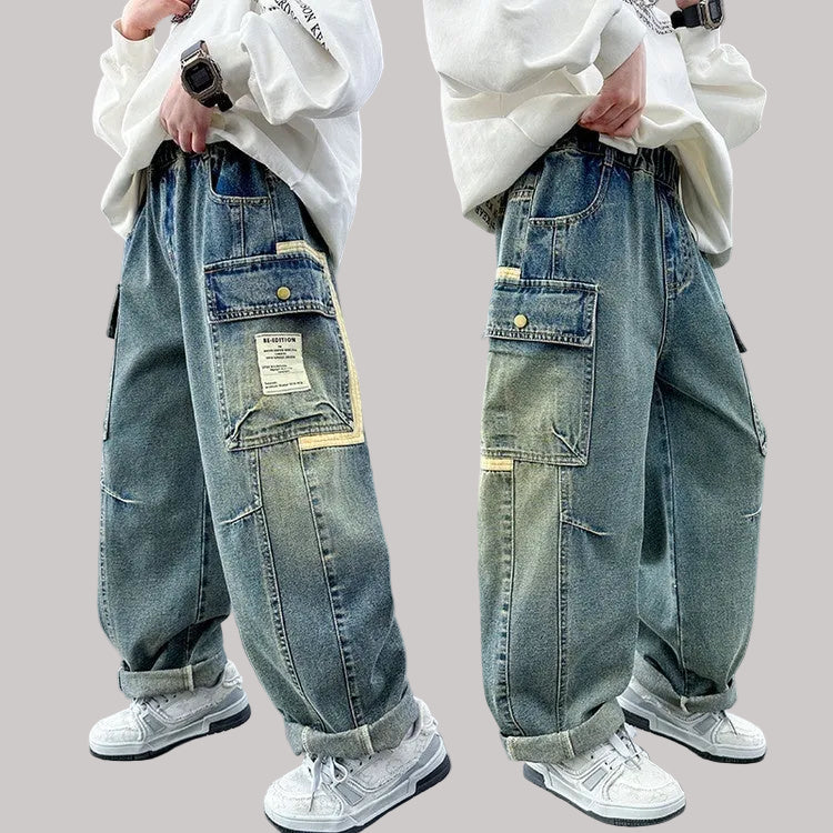 Children's Wear Boys Spring Clothing Pants Straight