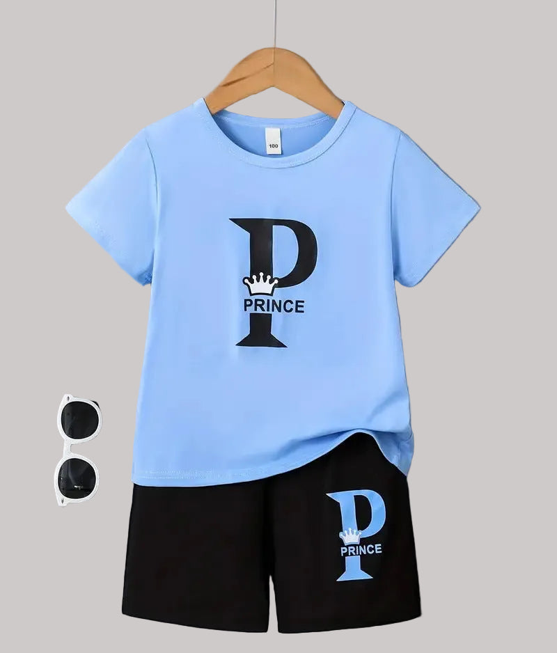 Boy Comfortable Short Sleeve T-shirt Shorts Set