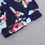 Baby Homewear Baby Print Hooded Girls Ins Suit