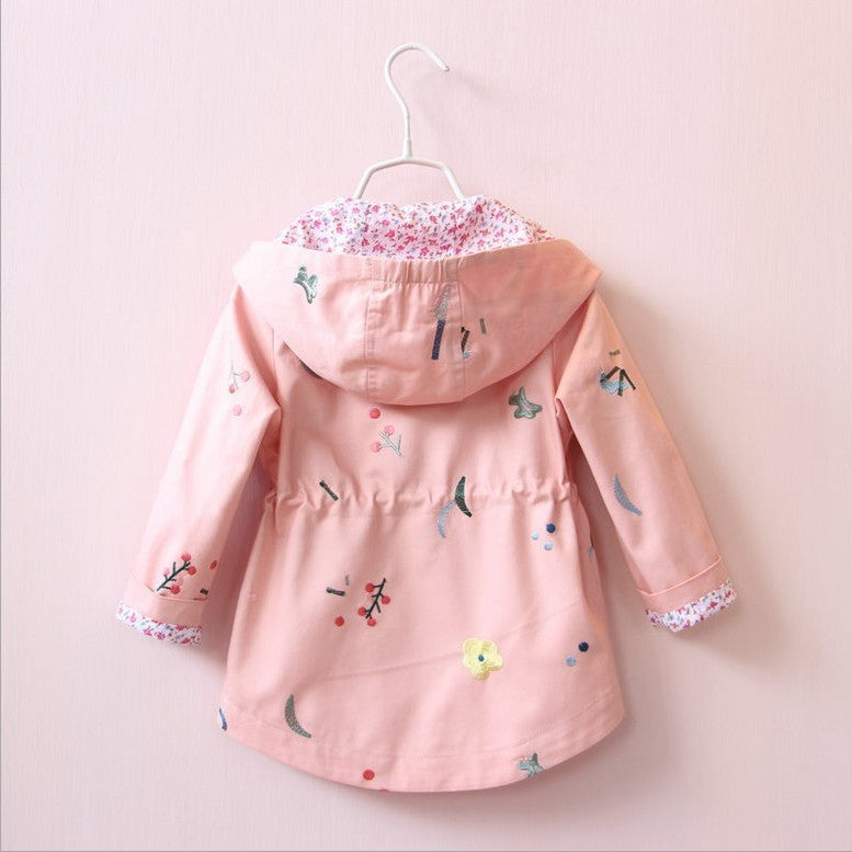 Children's Embroidered Windbreaker Jacket - Kidnor