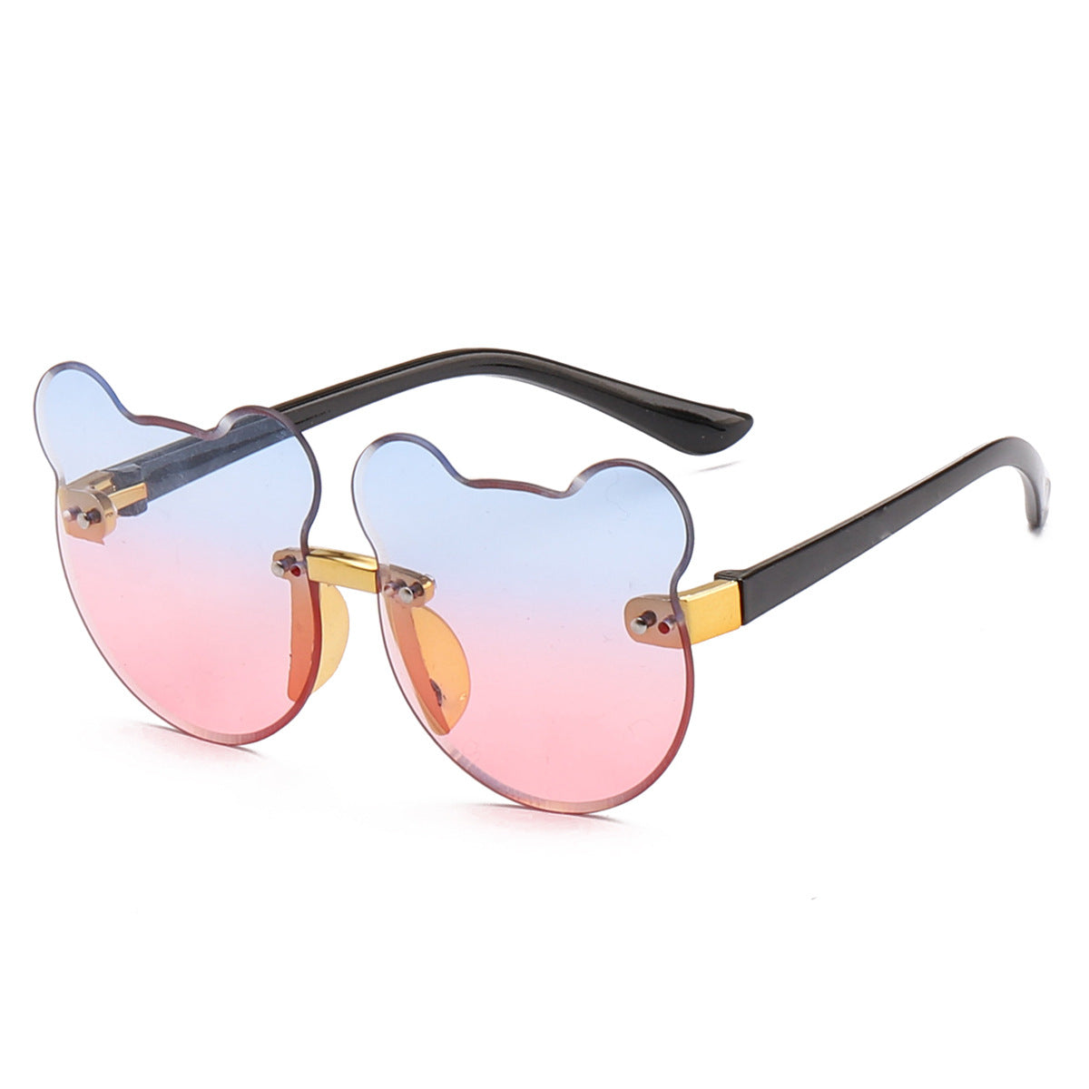Cat Ear Kids Sunglasses Frameless Shape - Kidnor