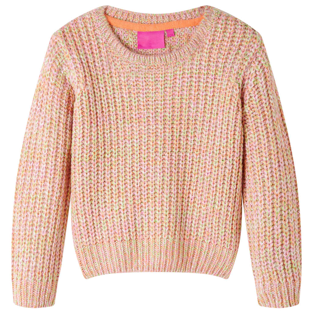 Children's knitted sweater, light pink - Kidnor