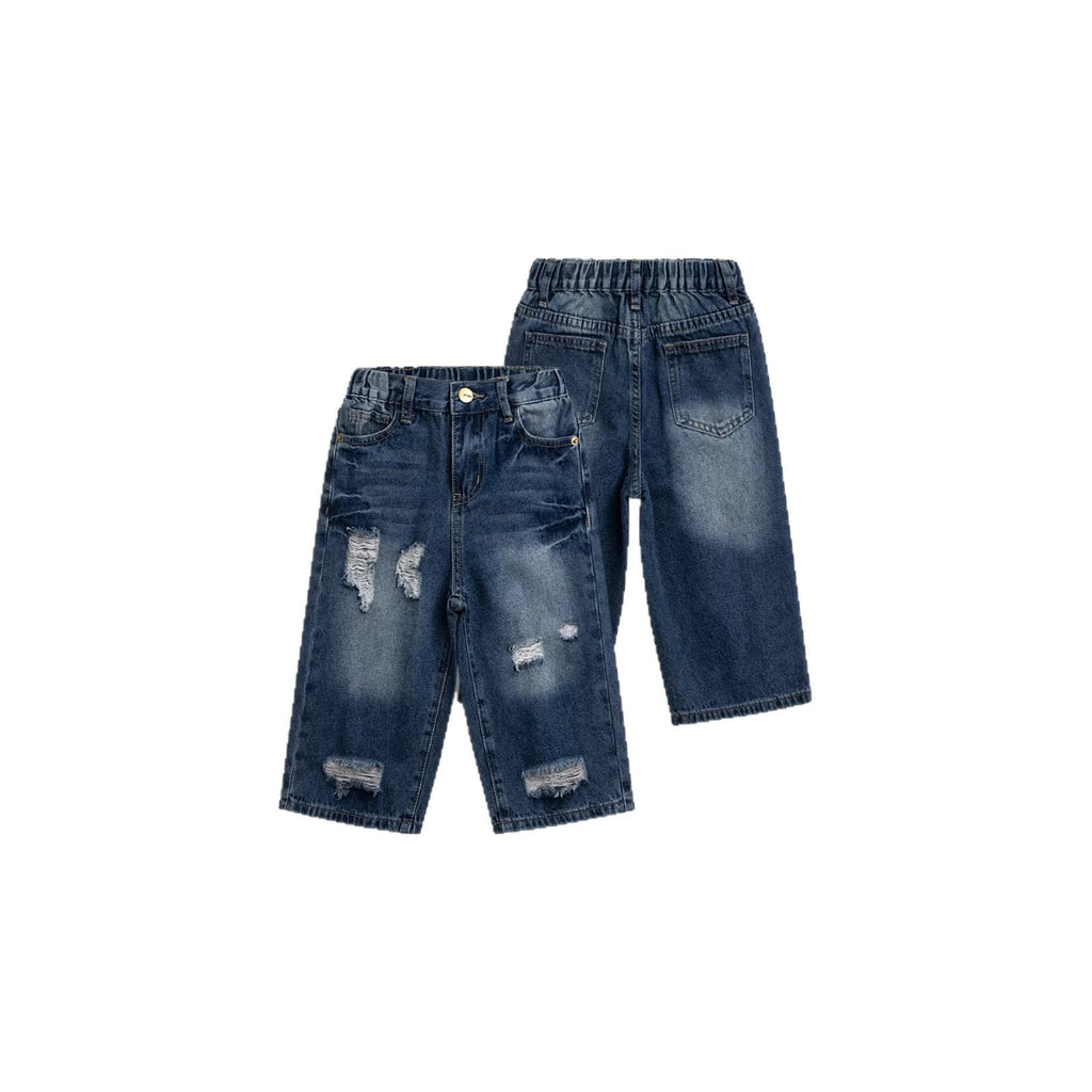 Washed Soft And Comfortable Boys Denim Shorts