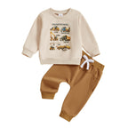 Jungen-Pullover mit LKW-Gebäude-Print