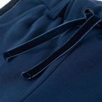 Pantaloni pentru copii cu garnitură neagră, bleumarin, mărimea 116