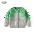 Little Dinosaur Knitted Boys' Cardigan Sweater - Kidnor