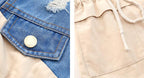 Fashion Simple Children's Denim Trench Coat - Kidnor