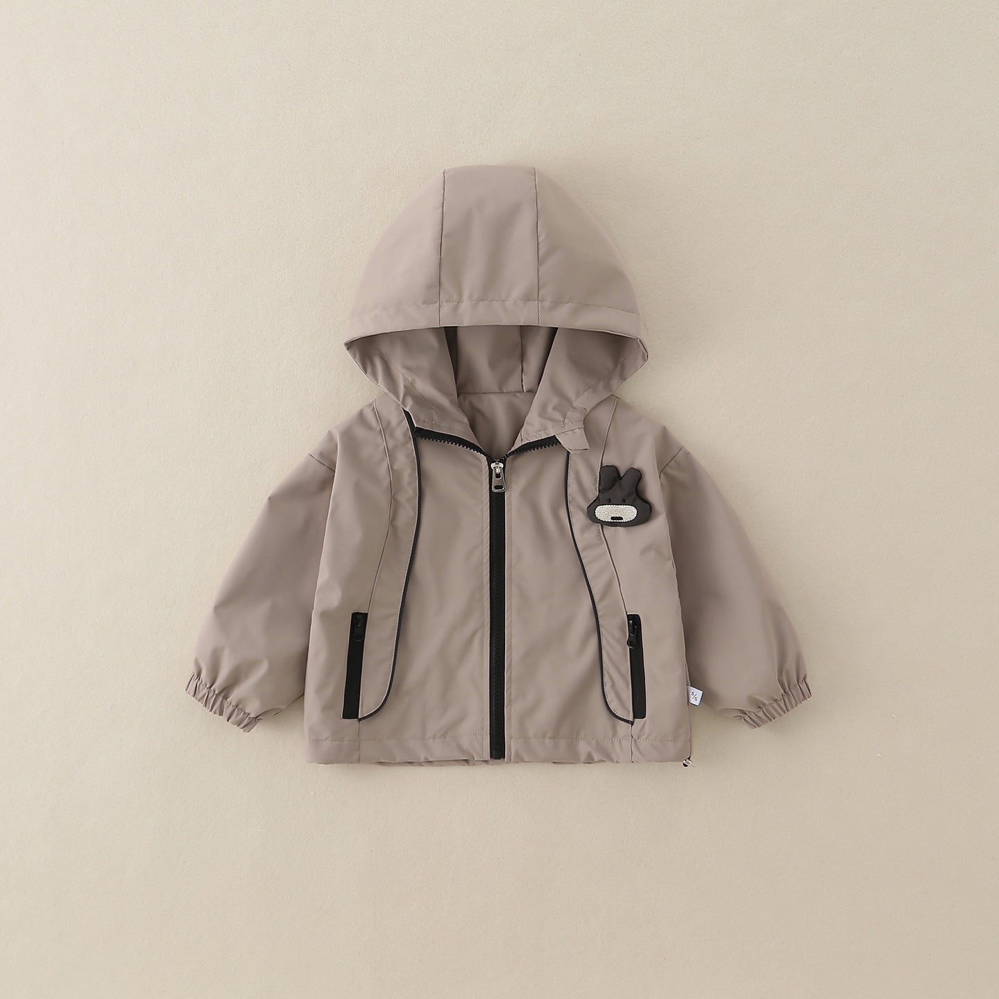 Boys Hooded Outdoor Casual Windproof Jacket Set