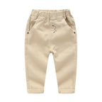 Embroidered Pants Solid Color Soft Children's Pants - Kidnor