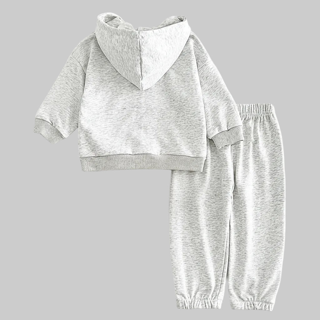 Fashion  Gray Hoodie Suit - Kidnor