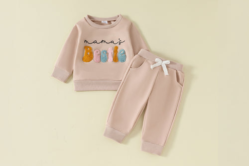Babymode einfarbiger Kinderpullover