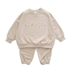 Boys  Sweatshirt Set Trendy Letter Print - Kidnor