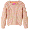 Children's knitted sweater, light pink - Kidnor
