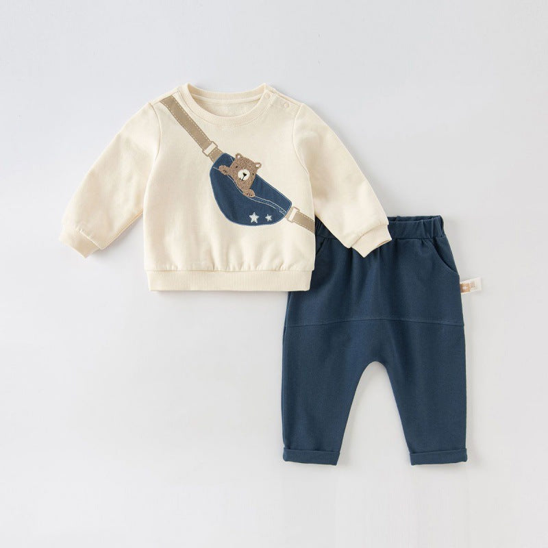 Boys' Fashion Casual Exercise Sweater Pants Suit - Kidnor