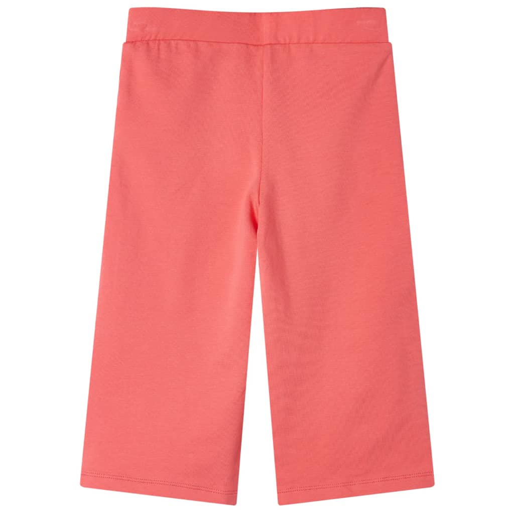 Weit geschnittene Kinderhose, korallenrosa, Größe 116