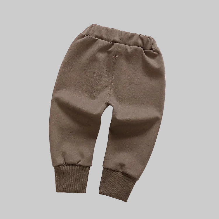 Boys' casual pants spring children's print bear trousers - Kidnor