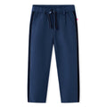Pantaloni pentru copii cu garnitură neagră, bleumarin, mărimea 116