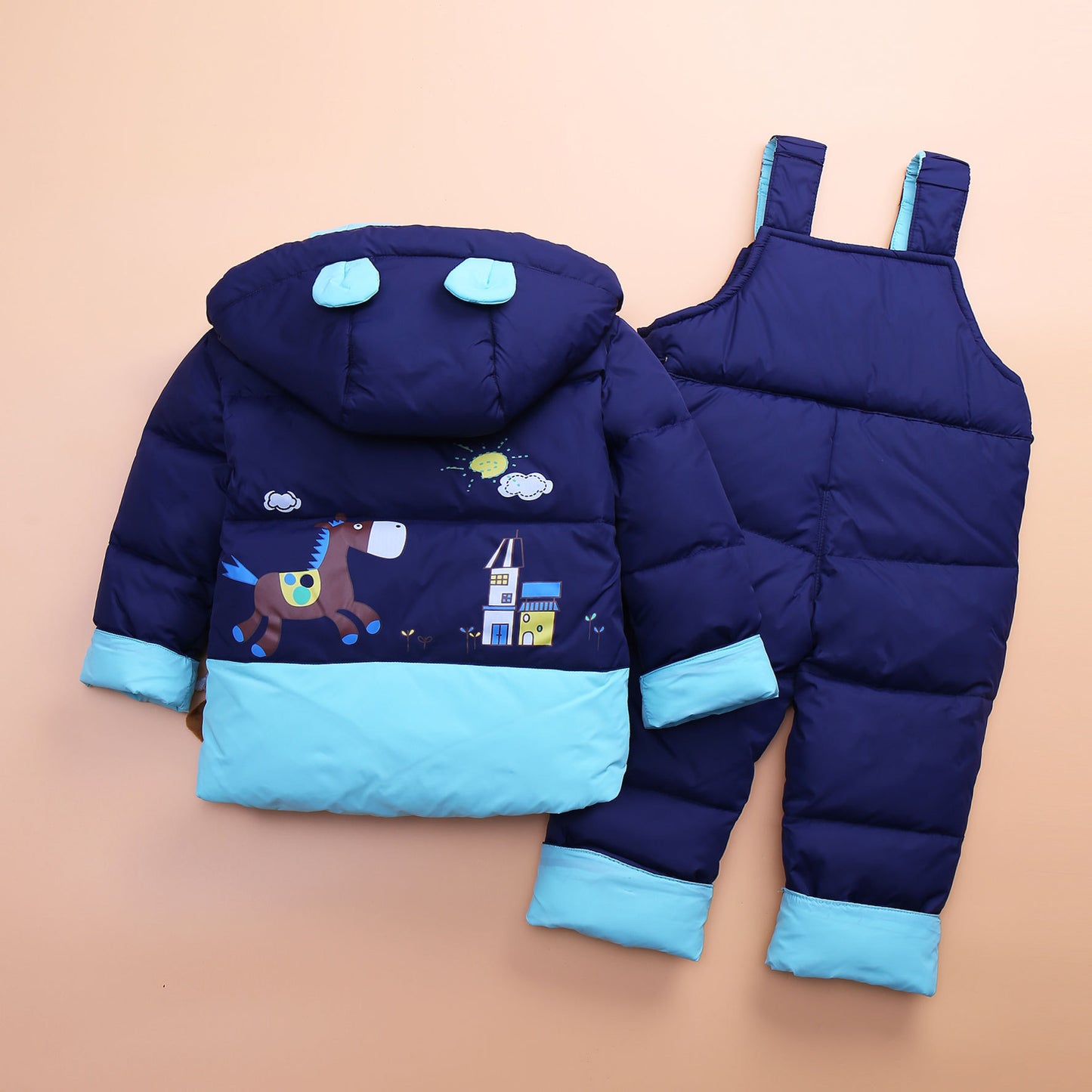 Winter Suit Thick Down Jacket Suit