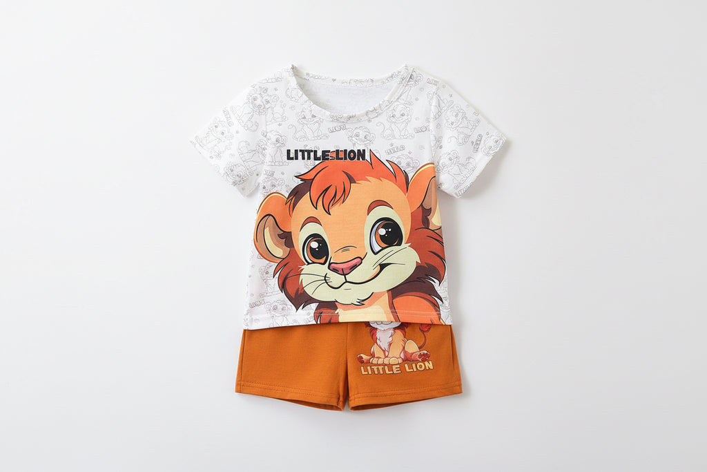 Zweiteiliges Baby-Kleidungsset mit kleinem Steinmuster und Latzhose