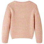 Children's knitted sweater, light pink - Kidnor