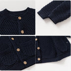 Boys' Fall Winter Coat Round Neck Sweater - Kidnor