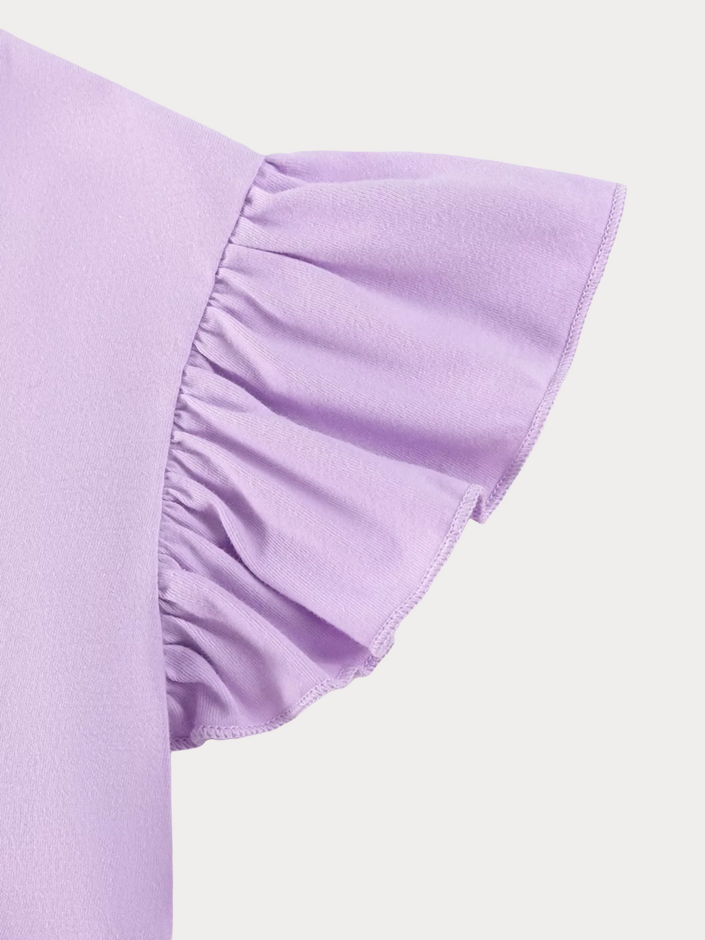 Butterfly Ruffle Sleeve Top & Daisy Print Leggings Set - Kidnor