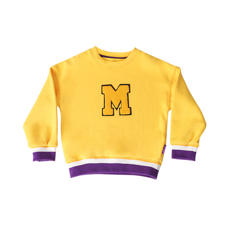 Boys' sweater with crew neck letters - Kidnor