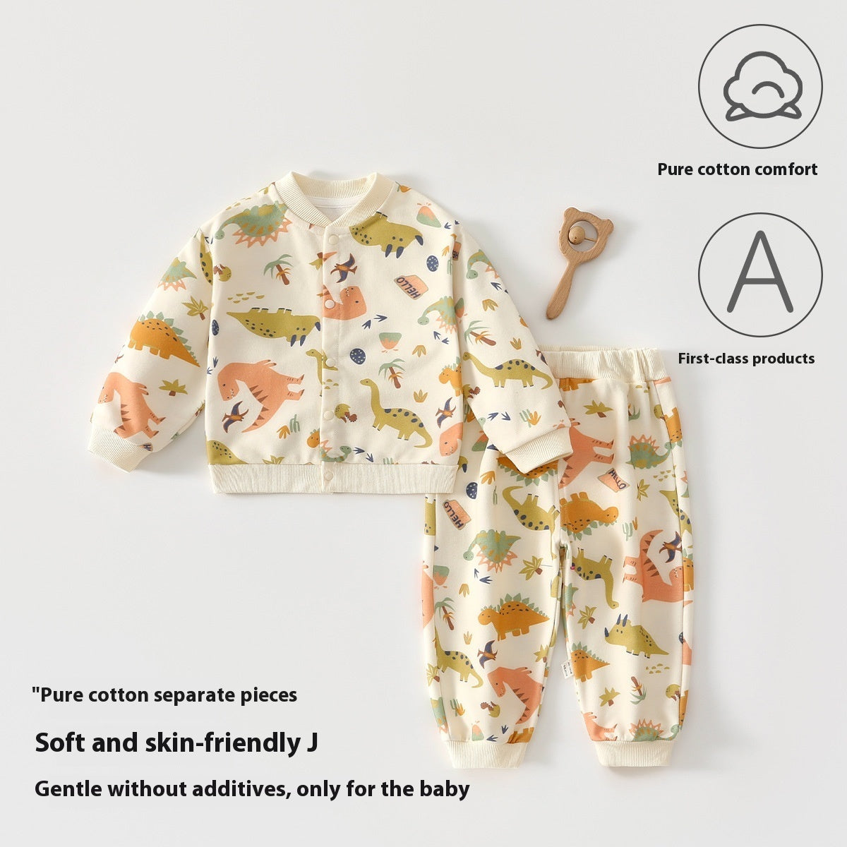 Baby-Pullover aus reiner Baumwolle für Frühling und Herbst, Kinderanzug für Jungen