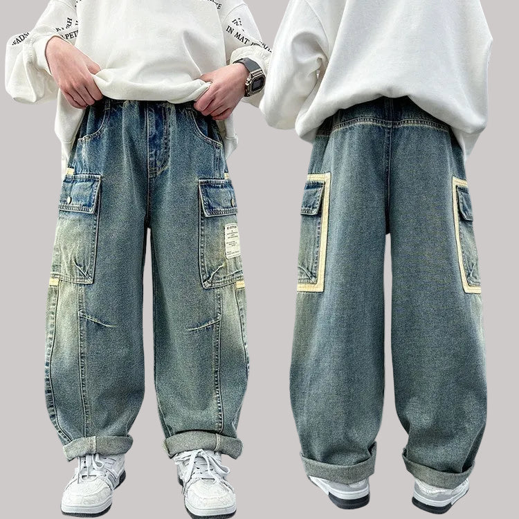Children's Wear Boys Spring Clothing Pants Straight