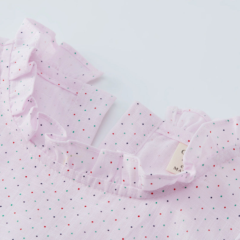 Girls' lace linen shirt - Kidnor