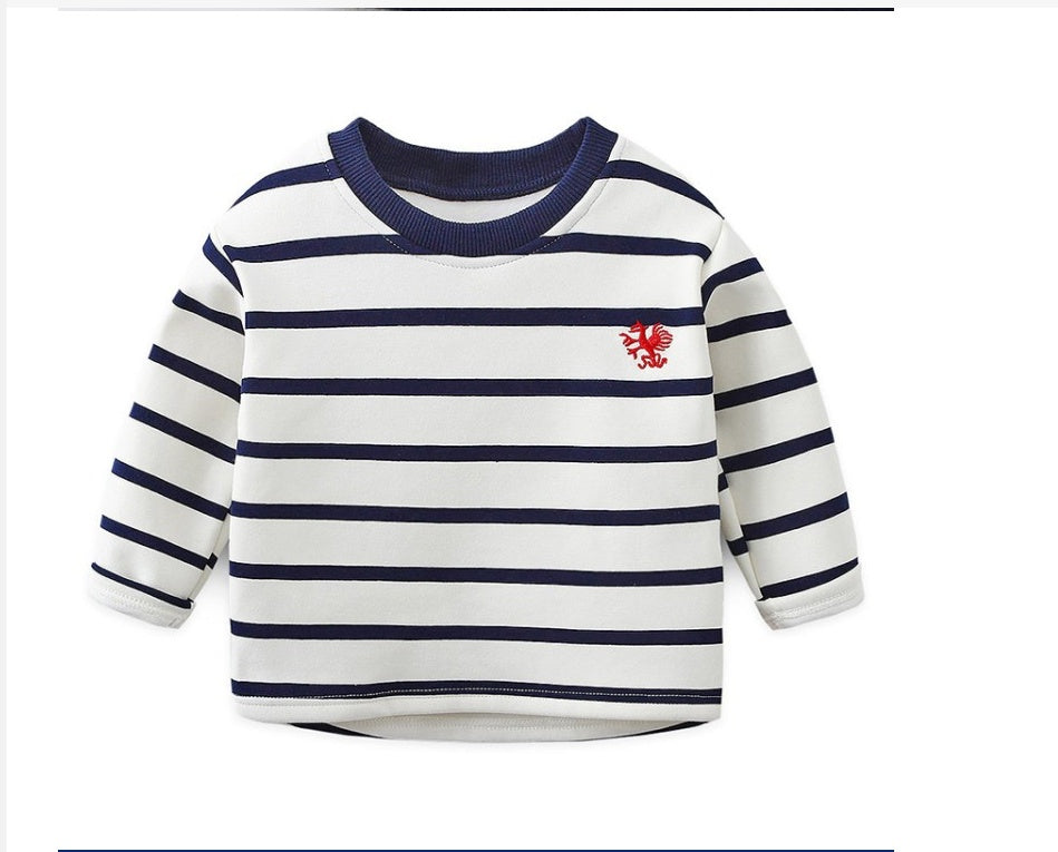 Striped Black White Pullover Sweater - Kidnor