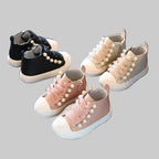 Girls' Princess shoes - Pearl & Rivet Design Waterproof Ankle shoes