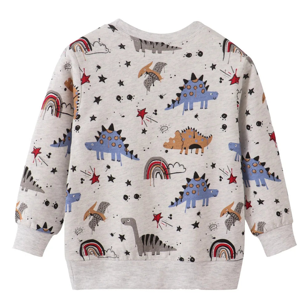 Kids Cartoon Round Neck Sweatshirt - Kidnor