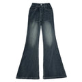 Pantaloni evazați din denim, blugi vintage slăbiți, 10-14 ani