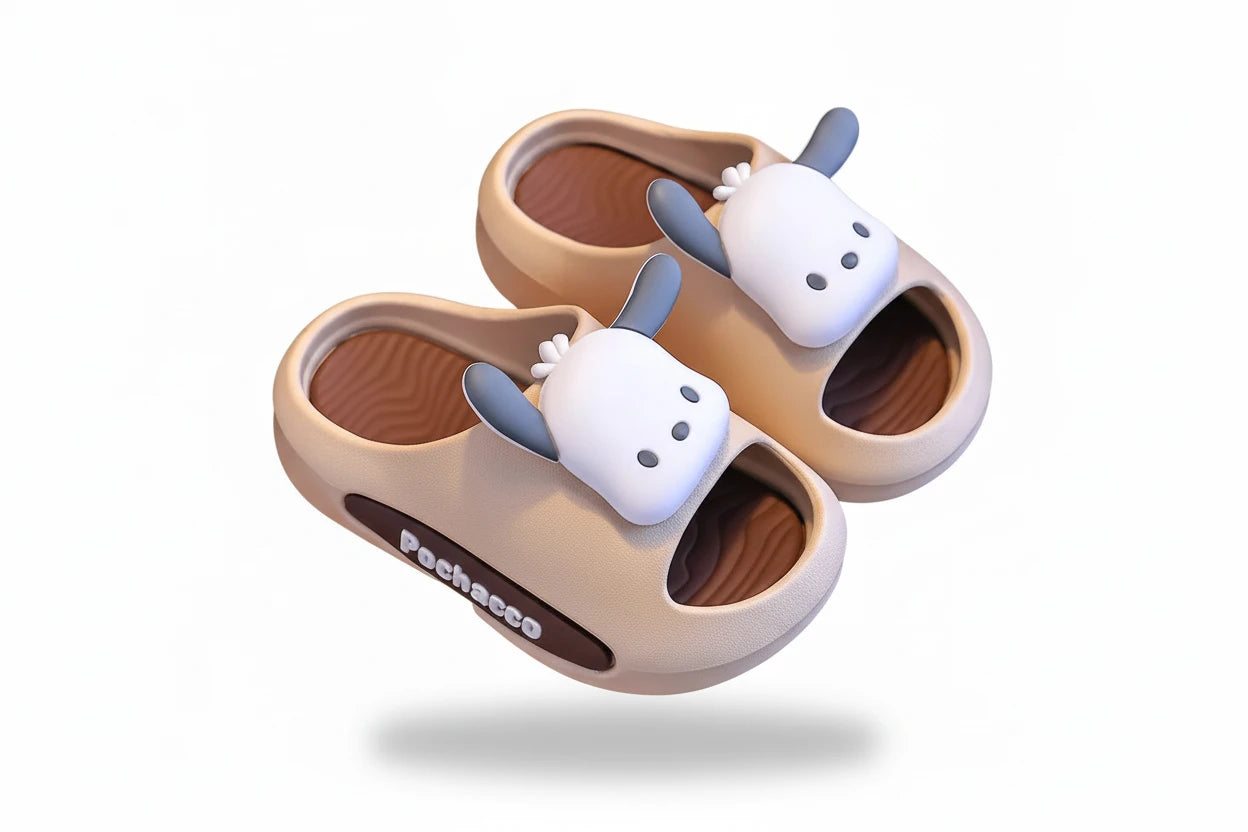 Sanrio Children's Bath Slippers - Soft Anti-Slip Summer Slides