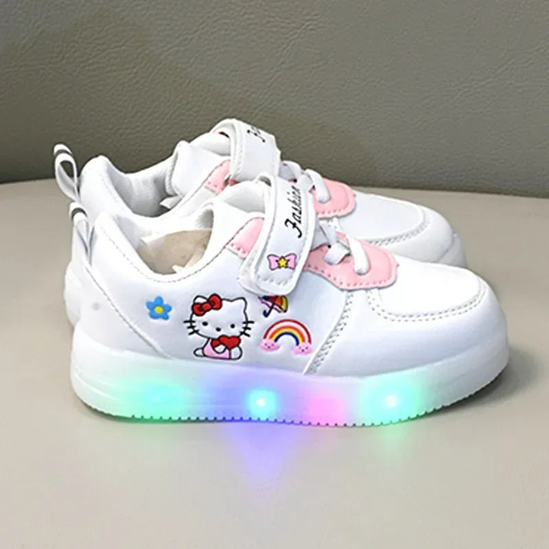 Hello Kitty LED Light Shoes - Anti-Slip Sneakers for Toddlers & Kids