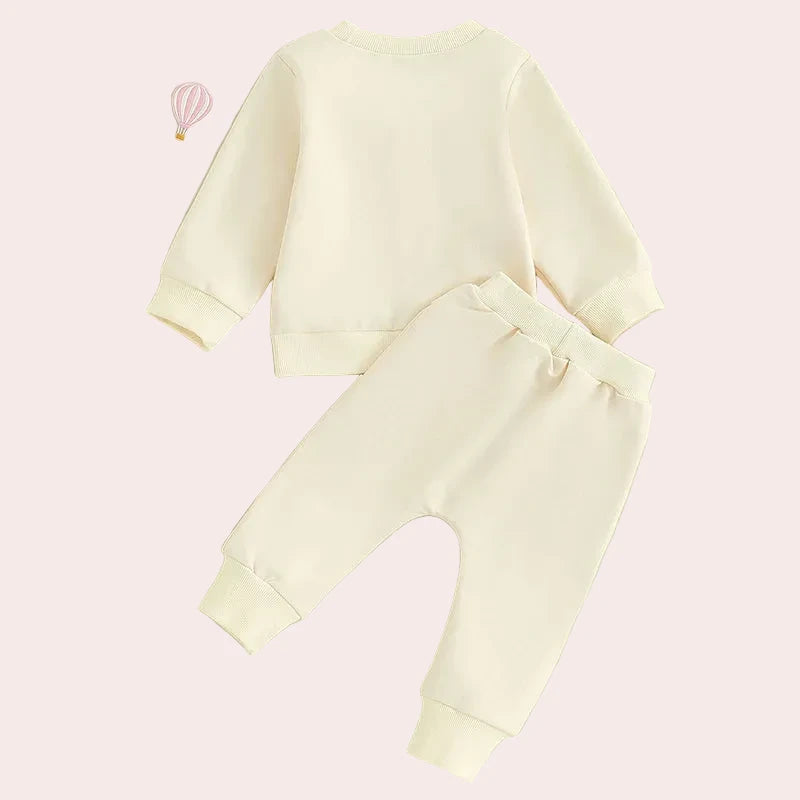 Baby Rainbow Sweater & Pants Set - Oversized Fall Winter Outfit (3M-3Y)