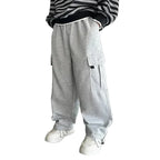 Boys' Casual Sweatpants - Solid Color Trousers Ages 5-14