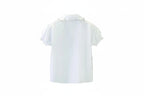 Girls' Doll Collar Bubble Sleeve Blouse - Ruffled Summer Top Ages 7-12