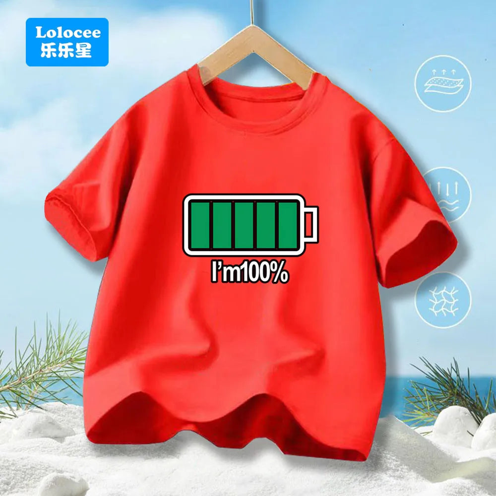 Summer Boys' T-shirt Cotton Casual Funny Astronaut - Kidnor